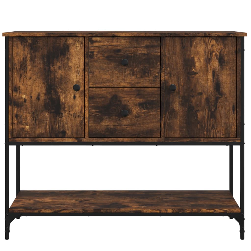 vidaXL Sideboard Räuchereiche 100x36x85 cm Holzwerkstoff