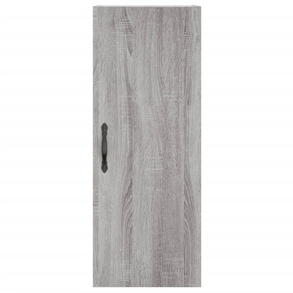 vidaXL Highboard Grau Sonoma 34,5x34x180 cm Holzwerkstoff