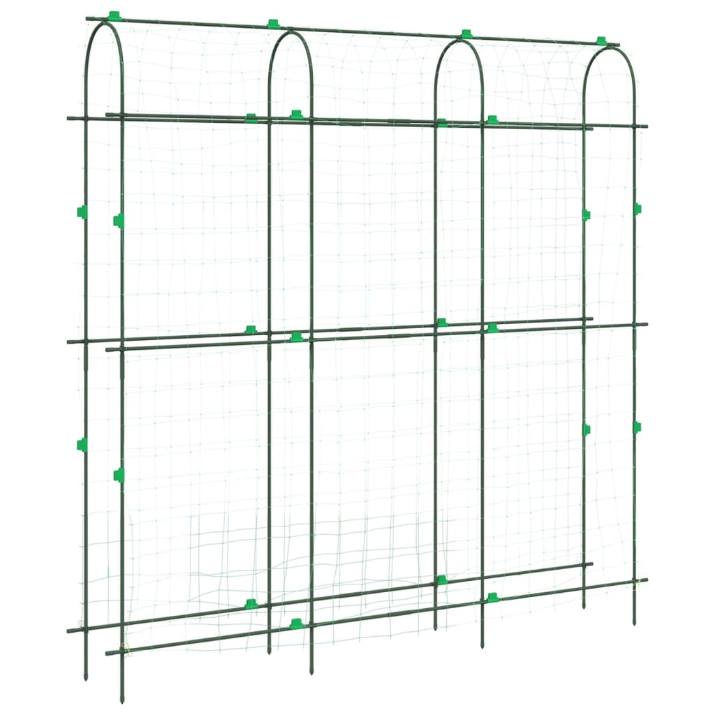 vidaXL Pflanzennetz U-Rahmen 181x31x182,5 cm Stahl