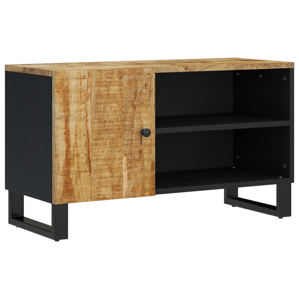 vidaXL TV-Schrank 80x33x46 cm Massivholz Mango & Holzwerkstoff