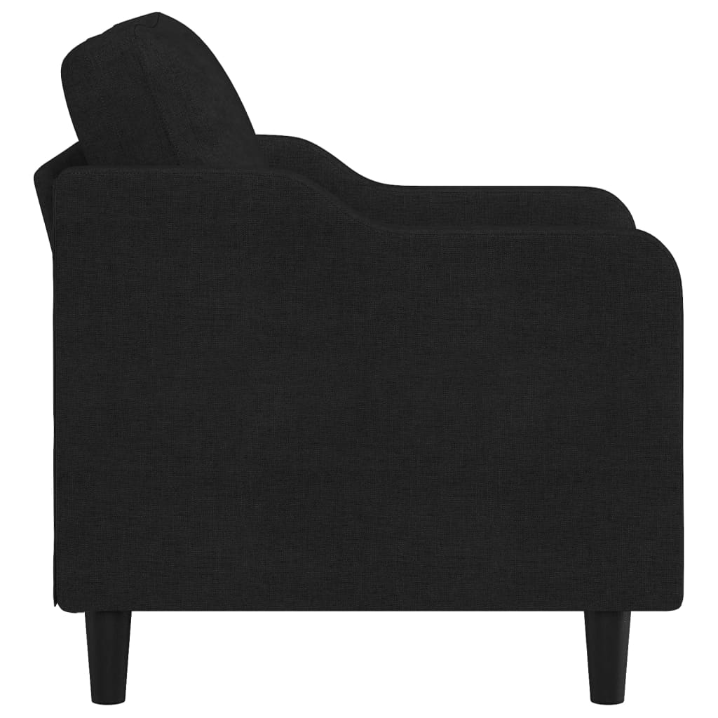 vidaXL Sessel Schwarz 60 cm Stoff