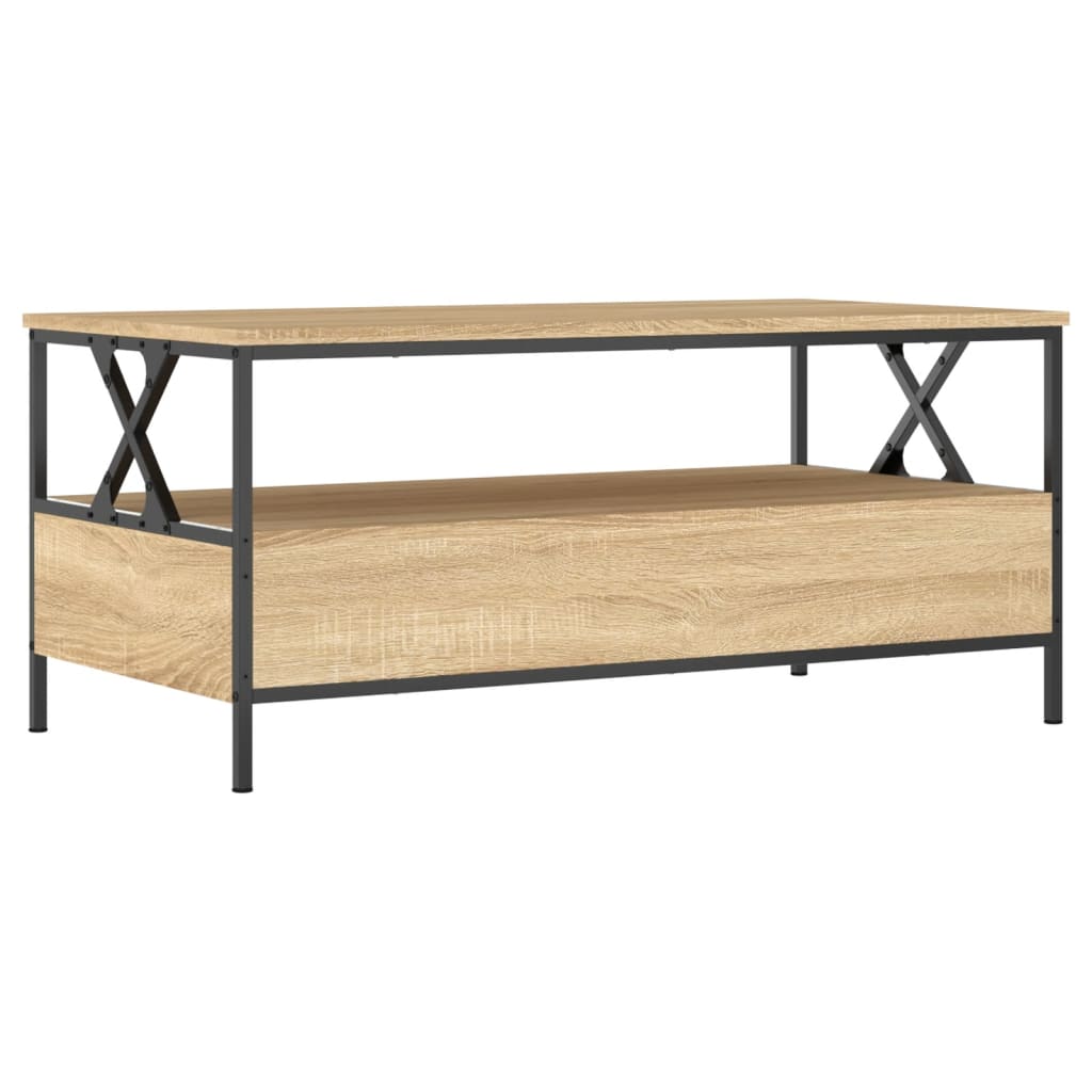 vidaXL Couchtisch Sonoma-Eiche 100x51x45 cm Holzwerkstoff