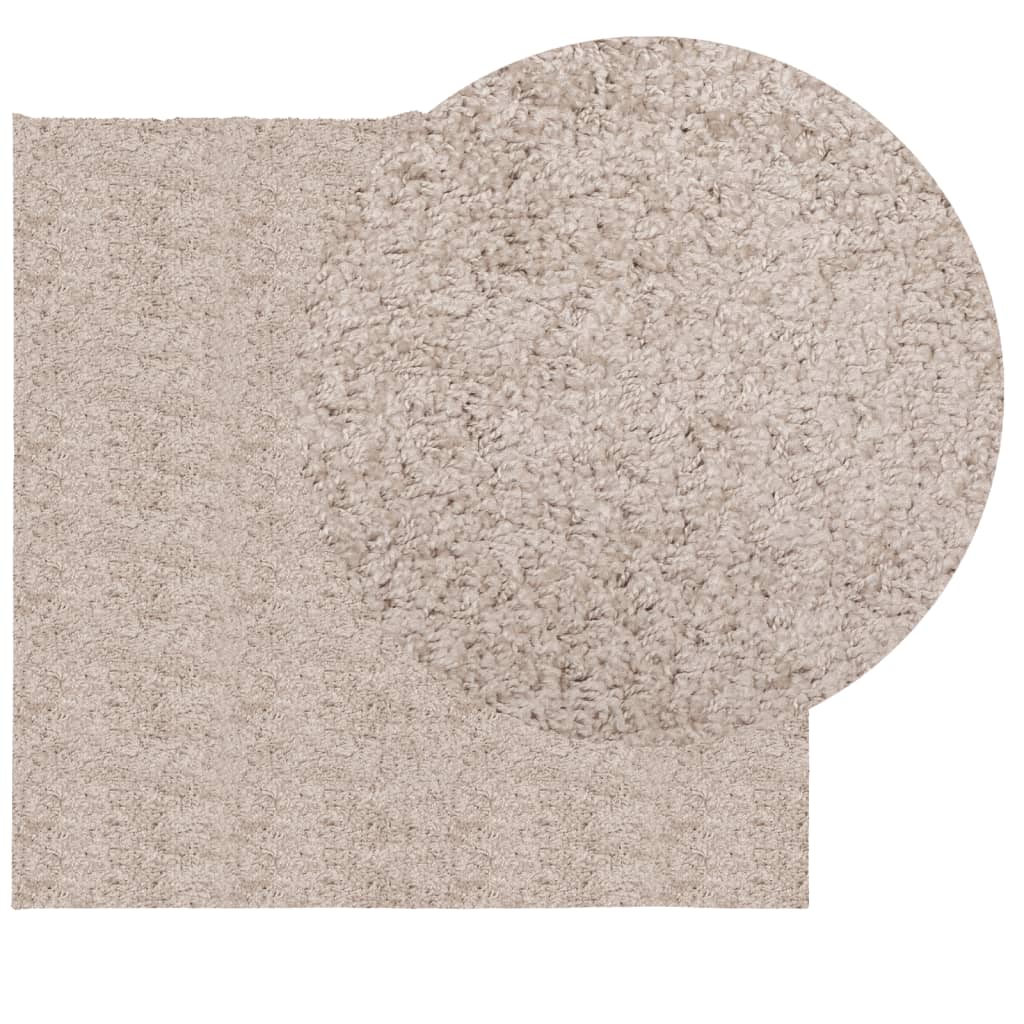 vidaXL Shaggy-Teppich PAMPLONA Hochflor Modern Beige 240x240 cm