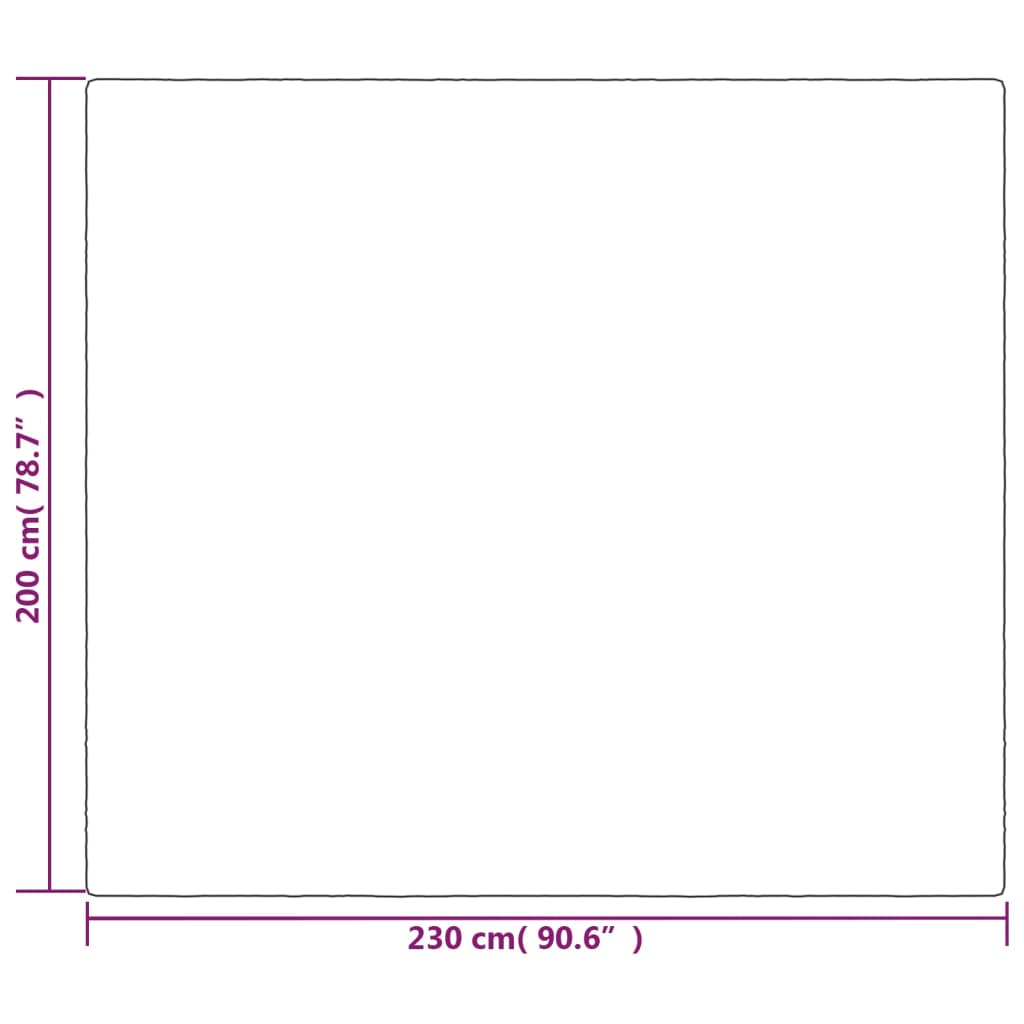 vidaXL Gewichtsdecke mit Bezug Grau 200x230 cm 9 kg Stoff