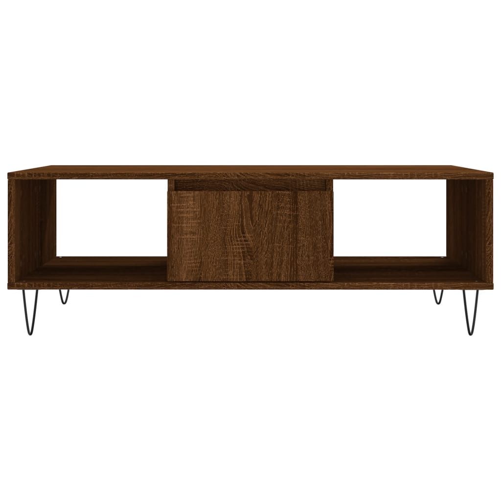 vidaXL Couchtisch Braun Eichen-Optik 104x60x35 cm Holzwerkstoff