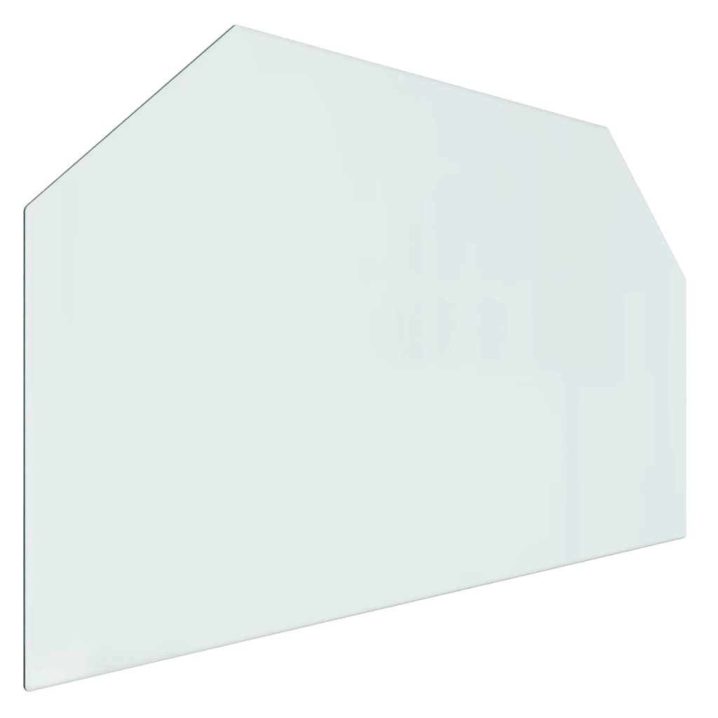 vidaXL Kaminofen Glasplatte Sechseck 100x60 cm