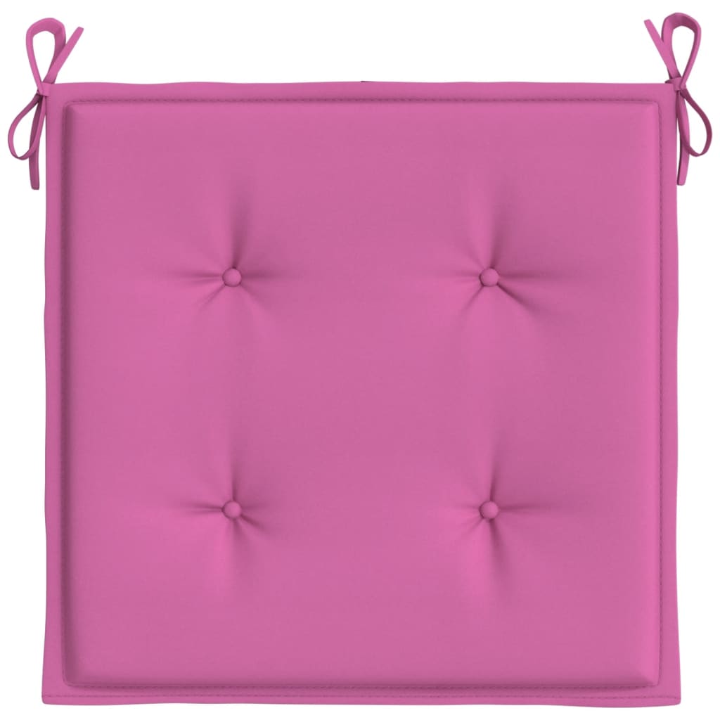 vidaXL Gartenstuhl-Kissen 4 Stk. Rosa 50x50x3 cm Stoff