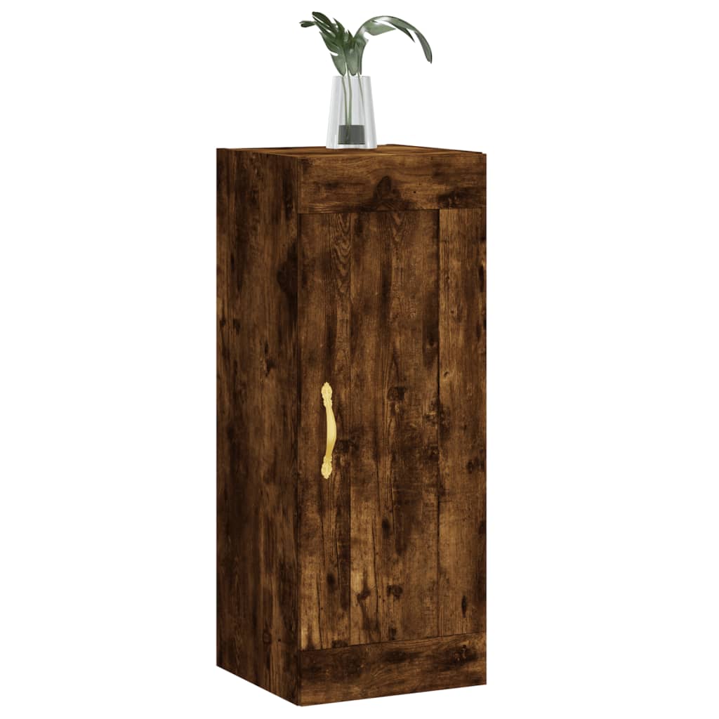 vidaXL Wandschrank Räuchereiche 34,5x34x90 cm Holzwerkstoff