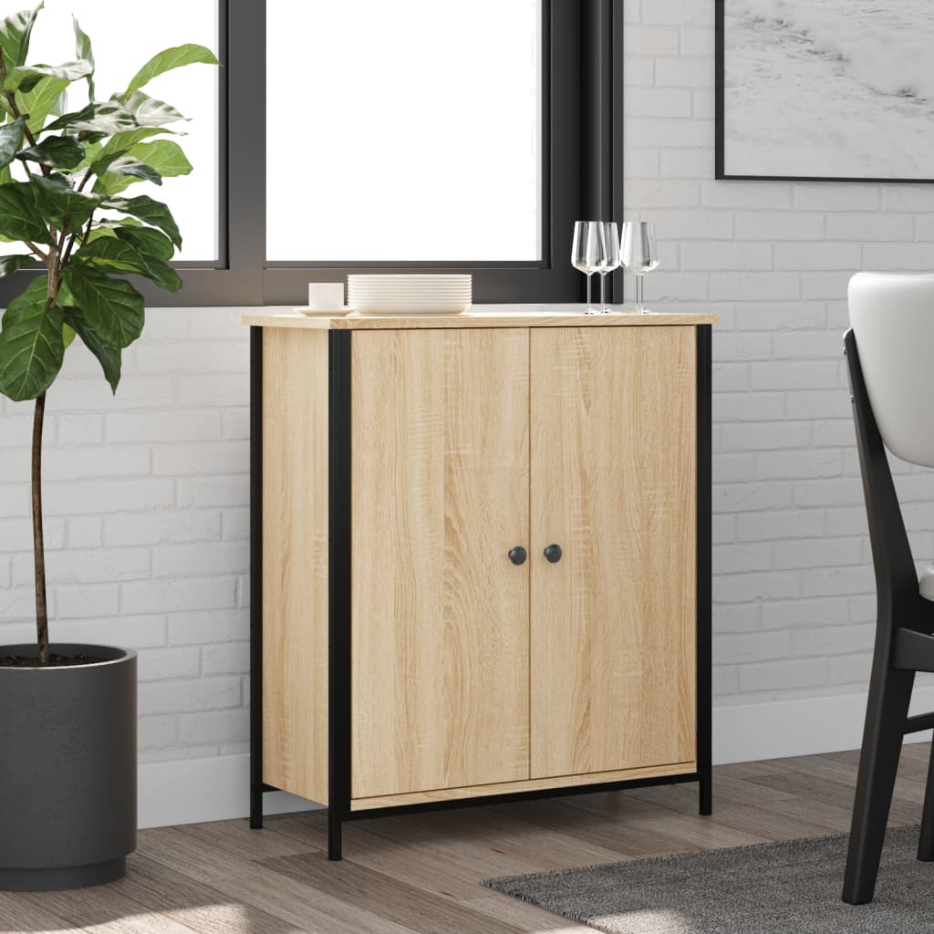 vidaXL Sideboard Sonoma-Eiche 70x30x80 cm Holzwerkstoff