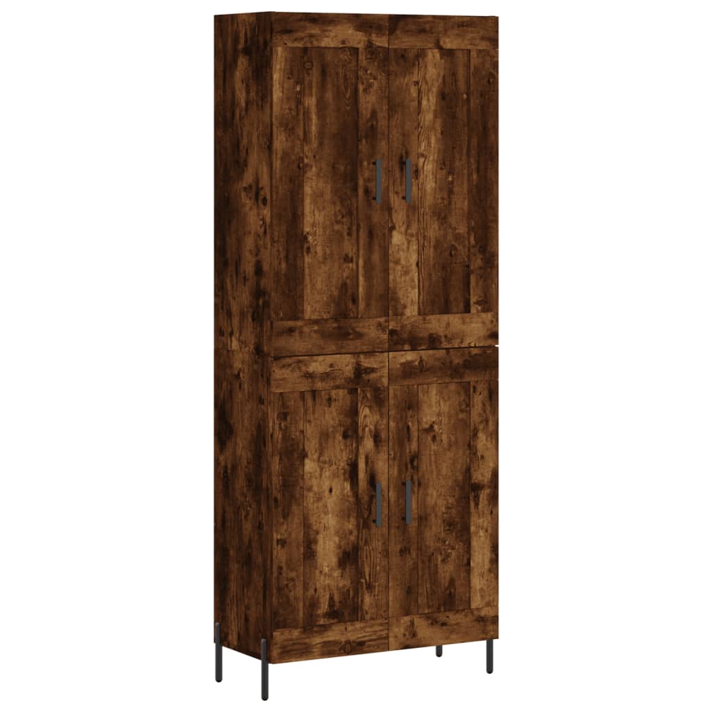 vidaXL Highboard Räuchereiche 69,5x34x180 cm Holzwerkstoff