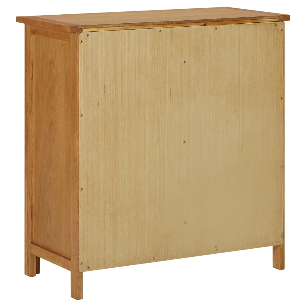 vidaXL Küchenschrank 70x35x75 cm Massivholz Eiche