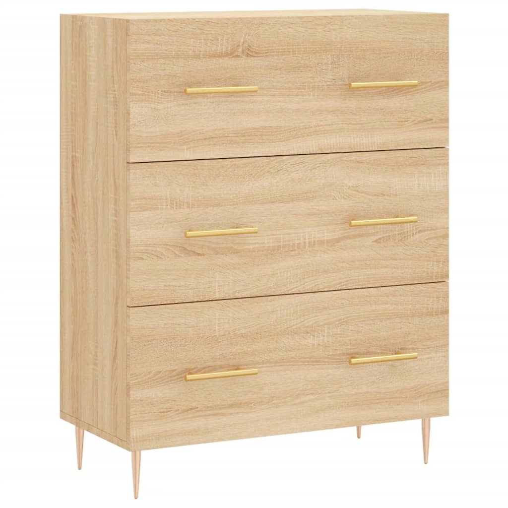 vidaXL Highboard Sonoma-Eiche 69,5x34x180 cm Holzwerkstoff