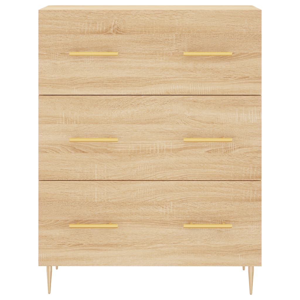 vidaXL Highboard Sonoma-Eiche 69,5x34x180 cm Holzwerkstoff