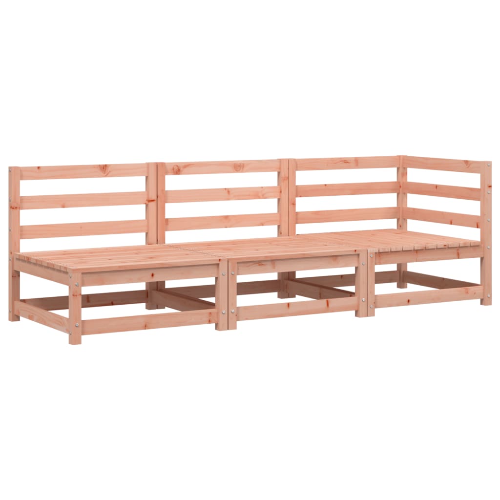 vidaXL Gartensofa 3-Sitzer Massivholz Douglasie