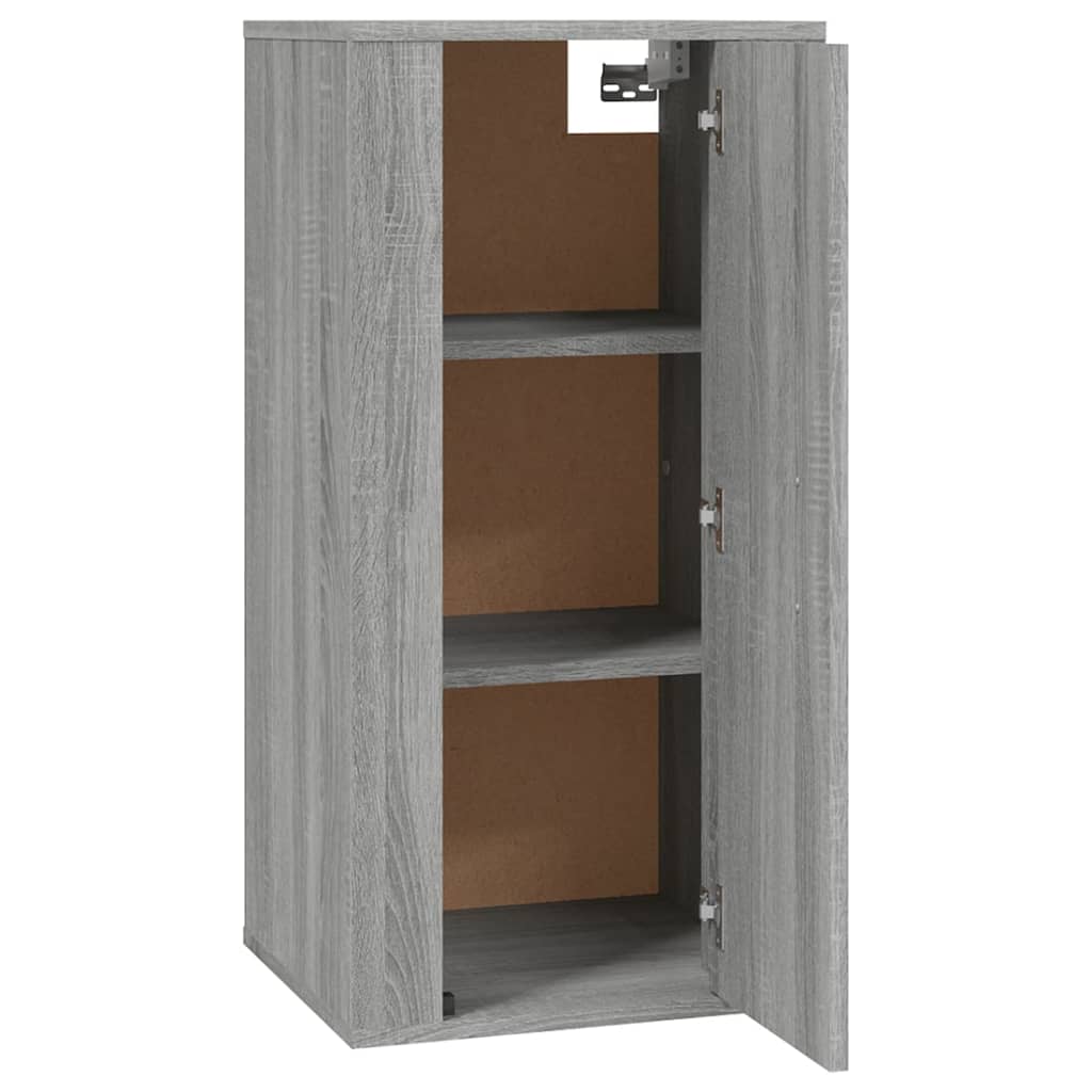 vidaXL TV-Wandschrank Grau Sonoma 40x34,5x80 cm