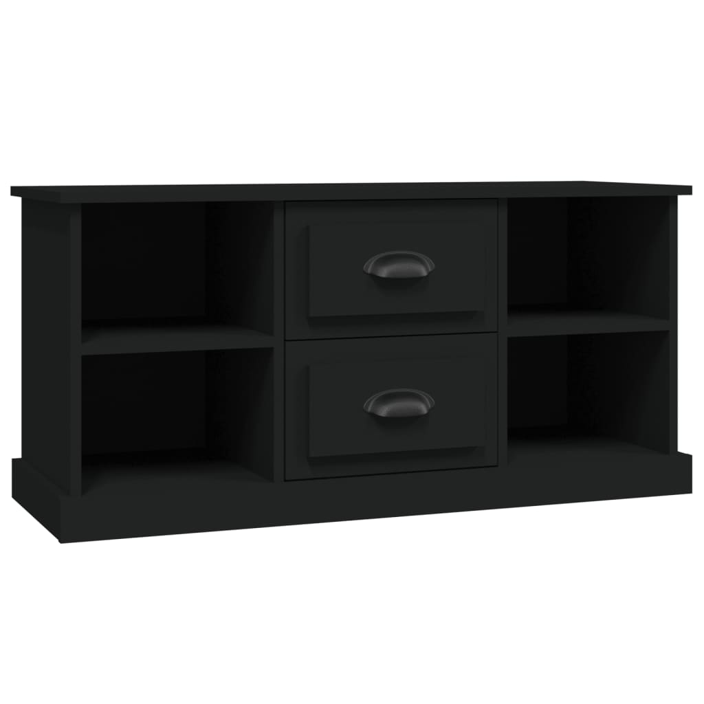 vidaXL TV-Schrank Schwarz 99,5x35,5x48 cm Holzwerkstoff