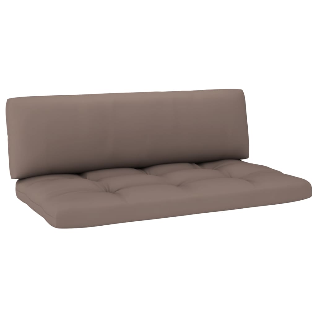 vidaXL Outdoor-Mittelsofa Paletten Kiefernholz Imprägniert Weiß