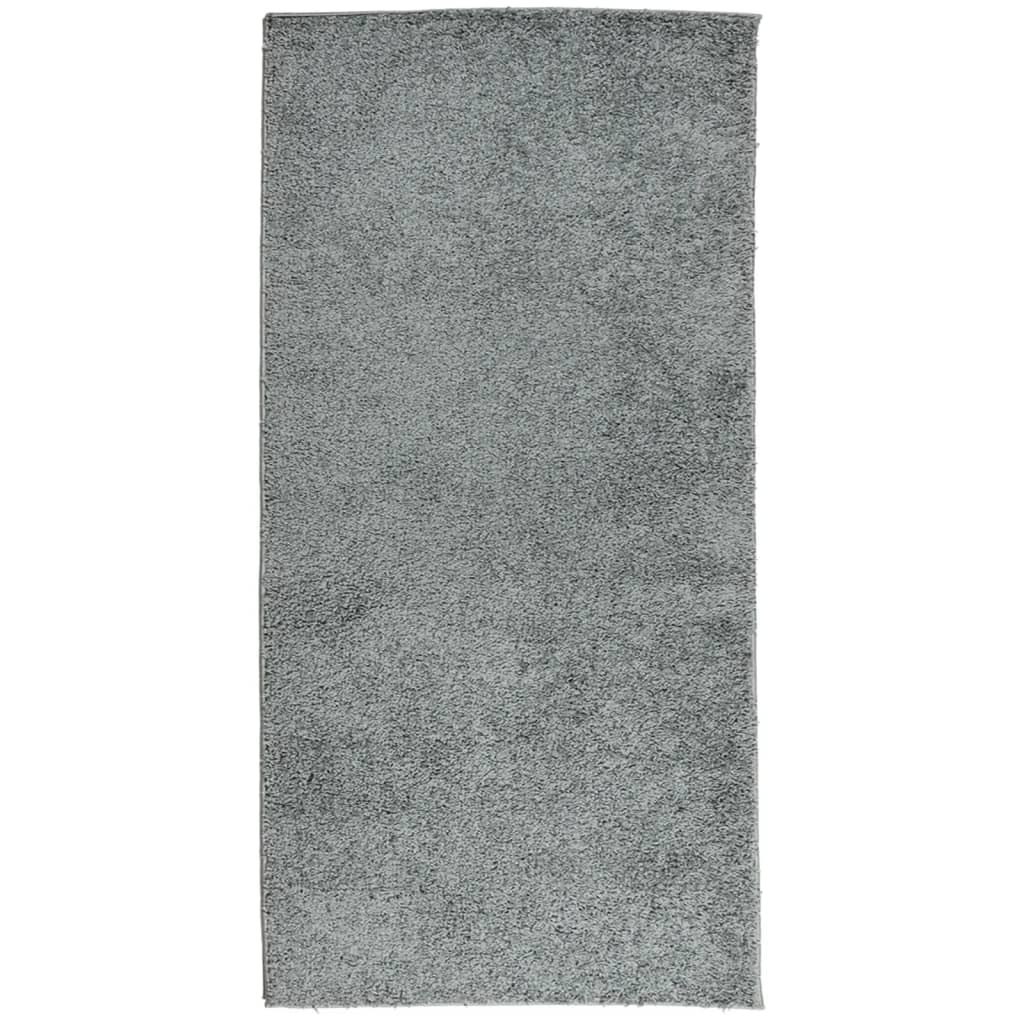 vidaXL Teppich Shaggy Hochflor Modern Grün 100x200 cm