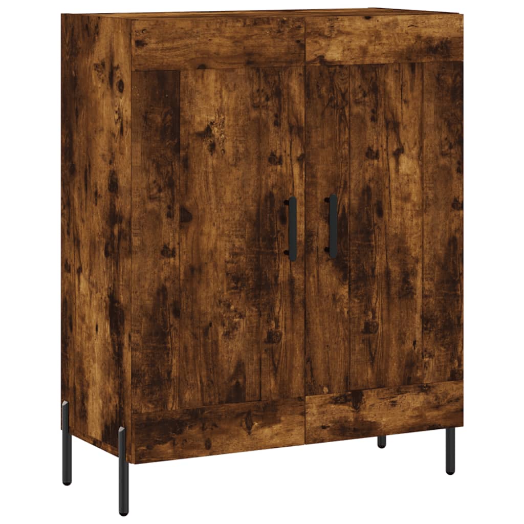 vidaXL Highboard Räuchereiche 69,5x34x180 cm Holzwerkstoff