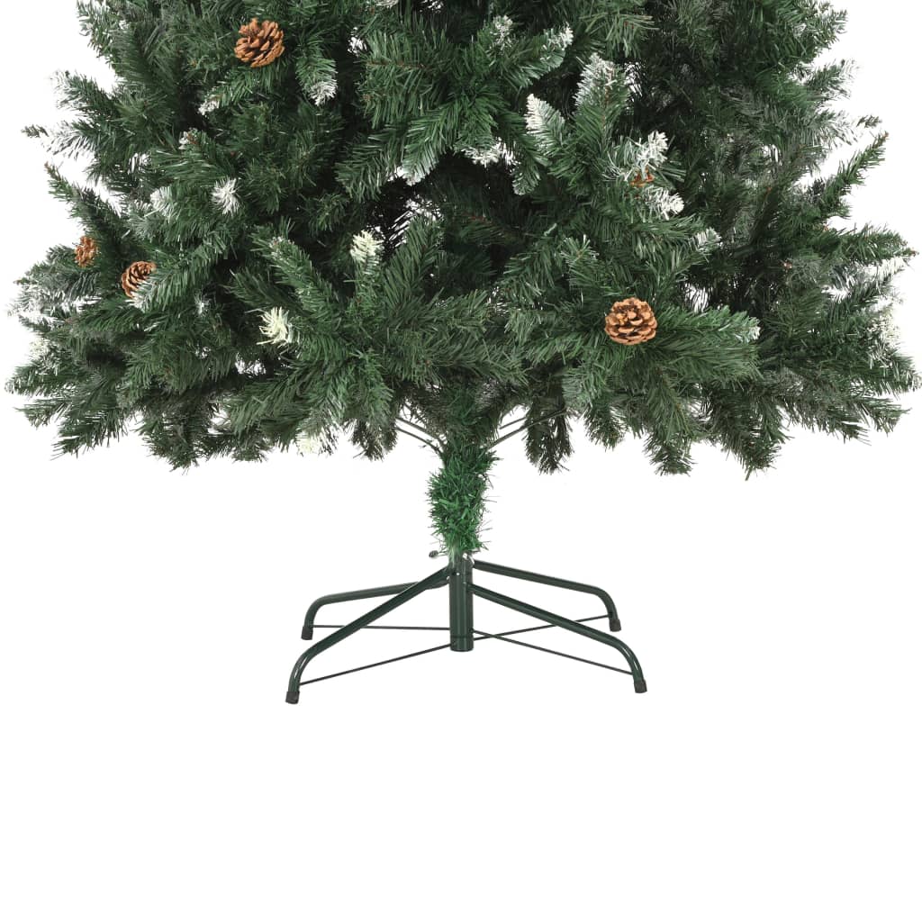 vidaXL Künstlicher Weihnachtsbaum mit Beleuchtung & Kugeln 210 cm