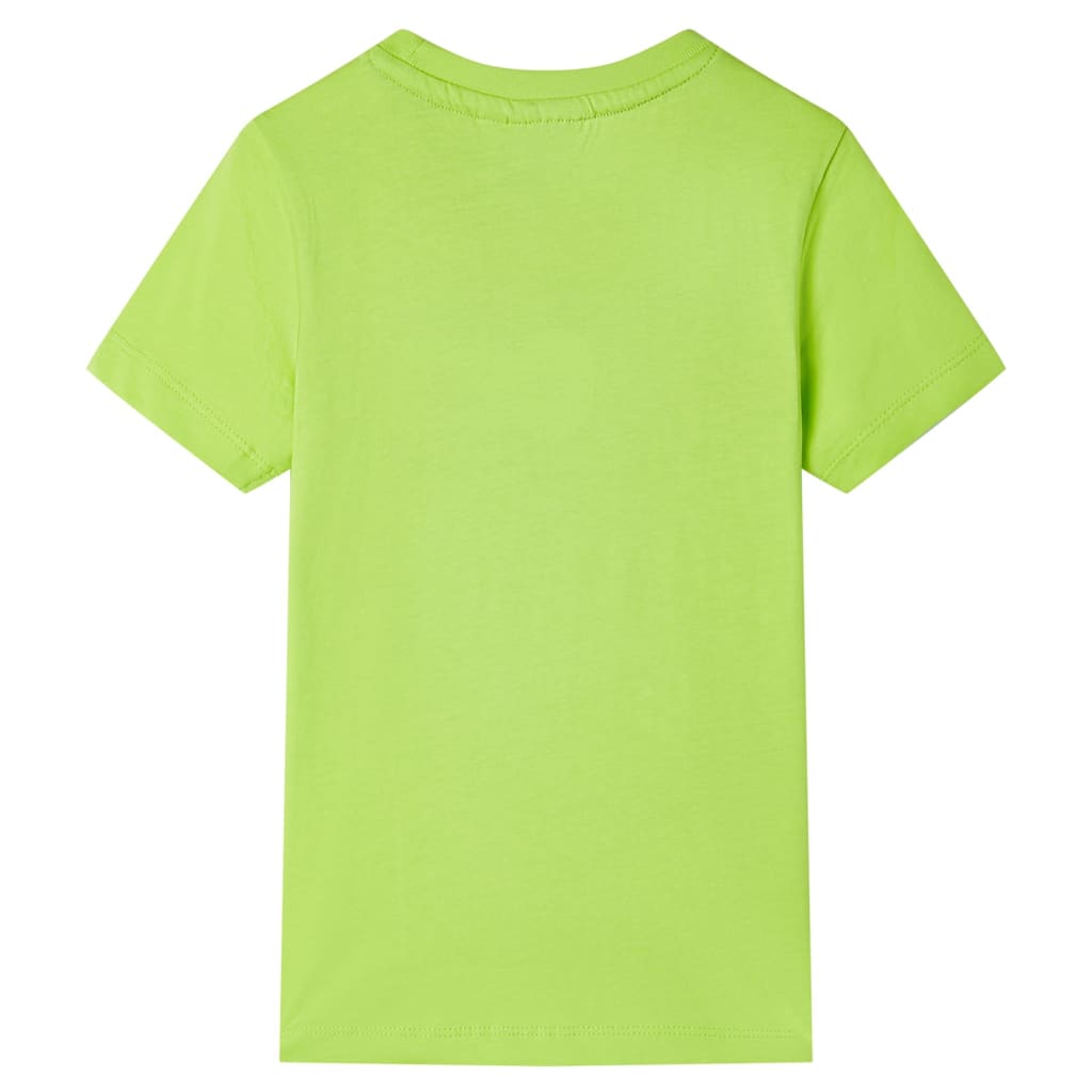 Kinder-Kurzarmshirt Limette 92