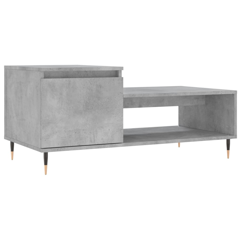 vidaXL Couchtisch Betongrau 100x50x45 cm Holzwerkstoff