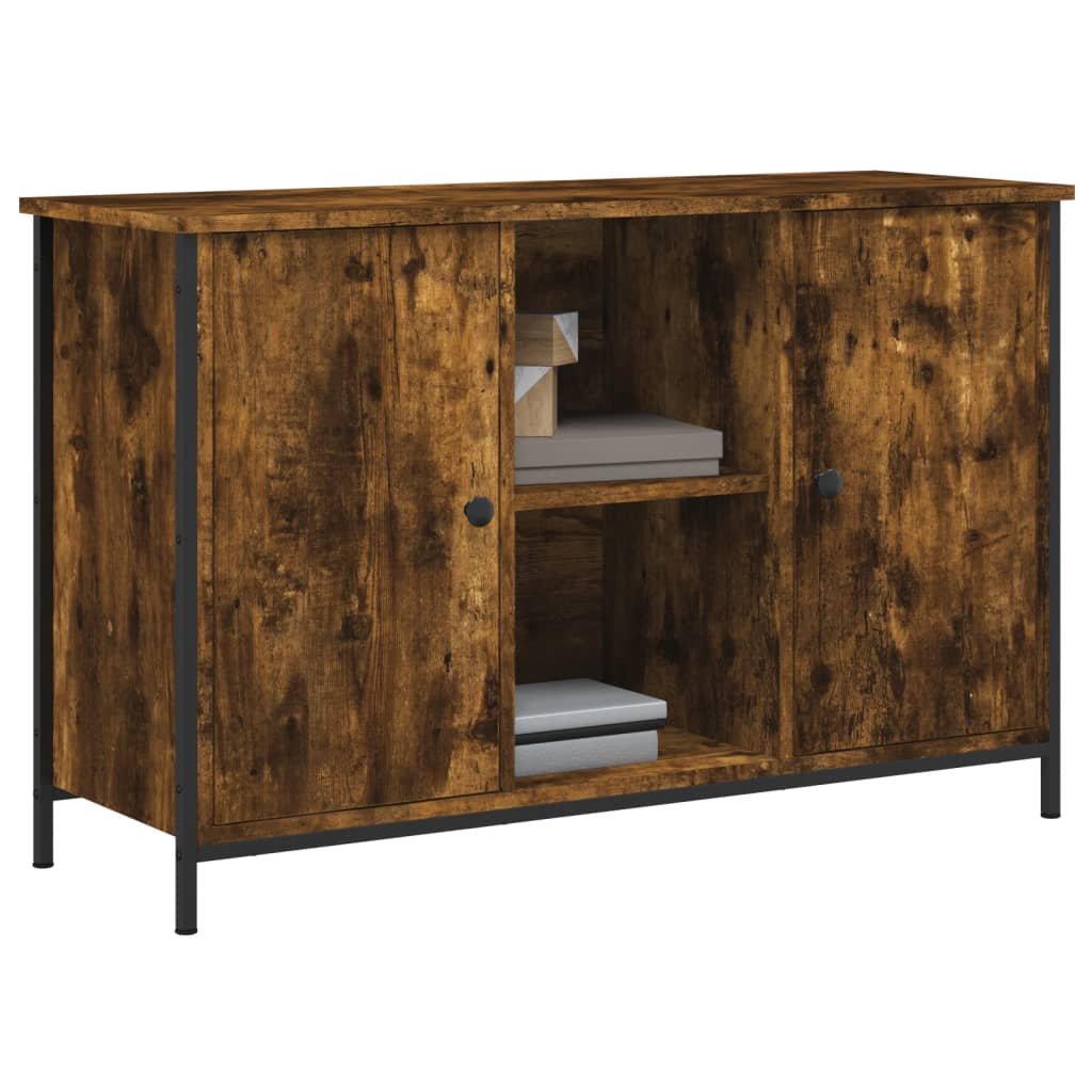 vidaXL TV-Schrank Räuchereiche 100x35x65 cm Holzwerkstoff