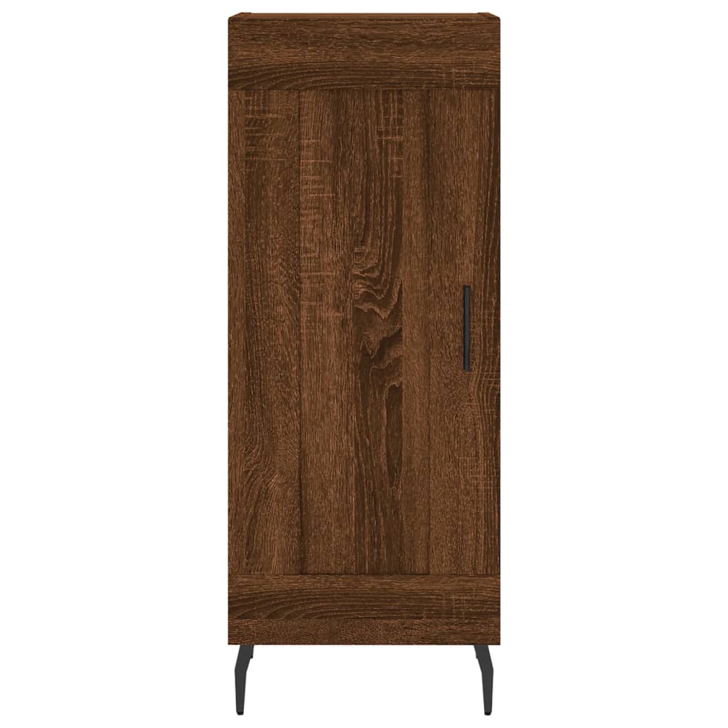 vidaXL Highboard Braun Eichen-Optik 34,5x34x180 cm Holzwerkstoff