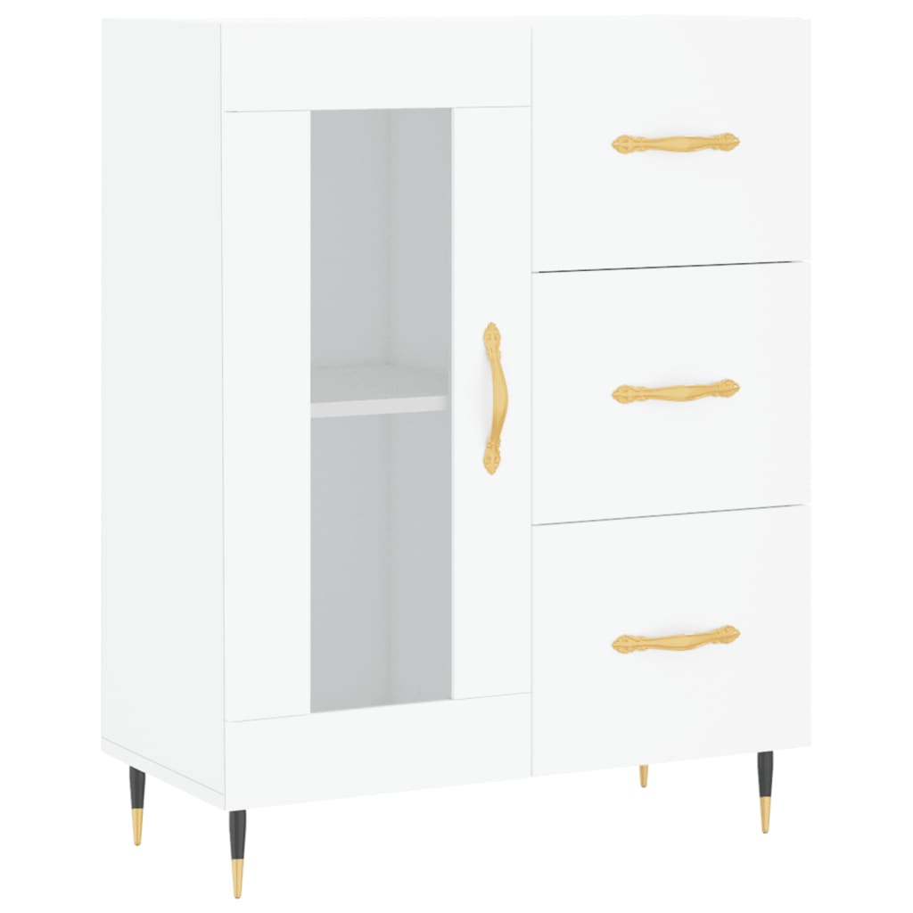 vidaXL Highboard Weiß 69,5x34x180 cm Holzwerkstoff