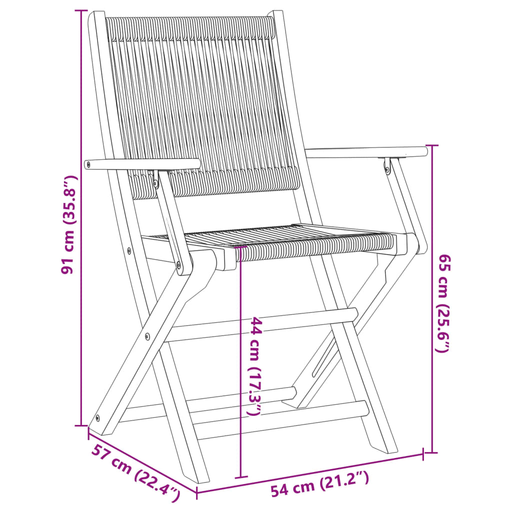 vidaXL 3-tlg. Bistro-Set Grau Polypropylen und Massivholz