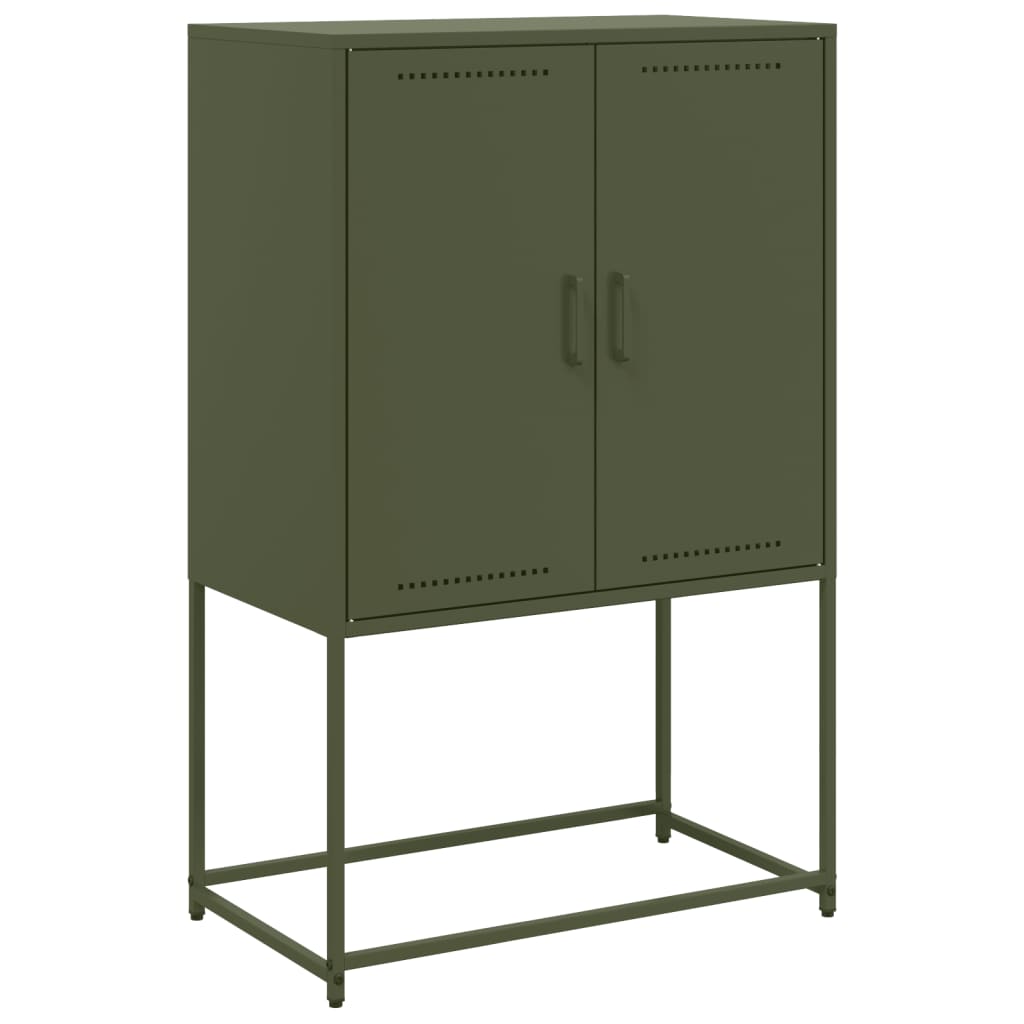 vidaXL TV-Schrank Olivgrün 68x39x60,5 cm Stahl