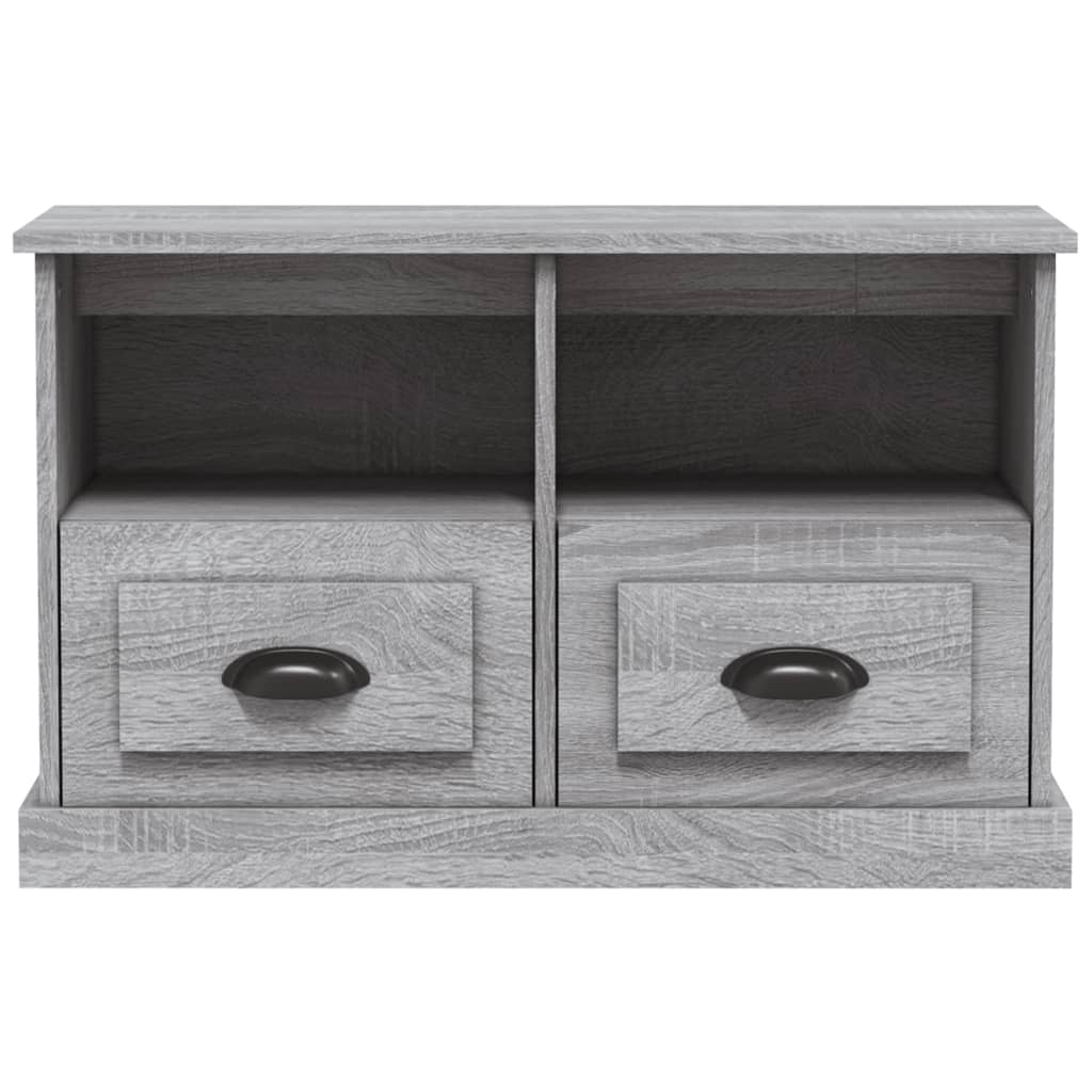 vidaXL TV-Schrank Grau Sonoma 80x35x50 cm Holzwerkstoff