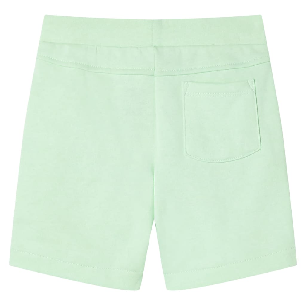 Kindershorts mit Kordelzug Knallgrün 104