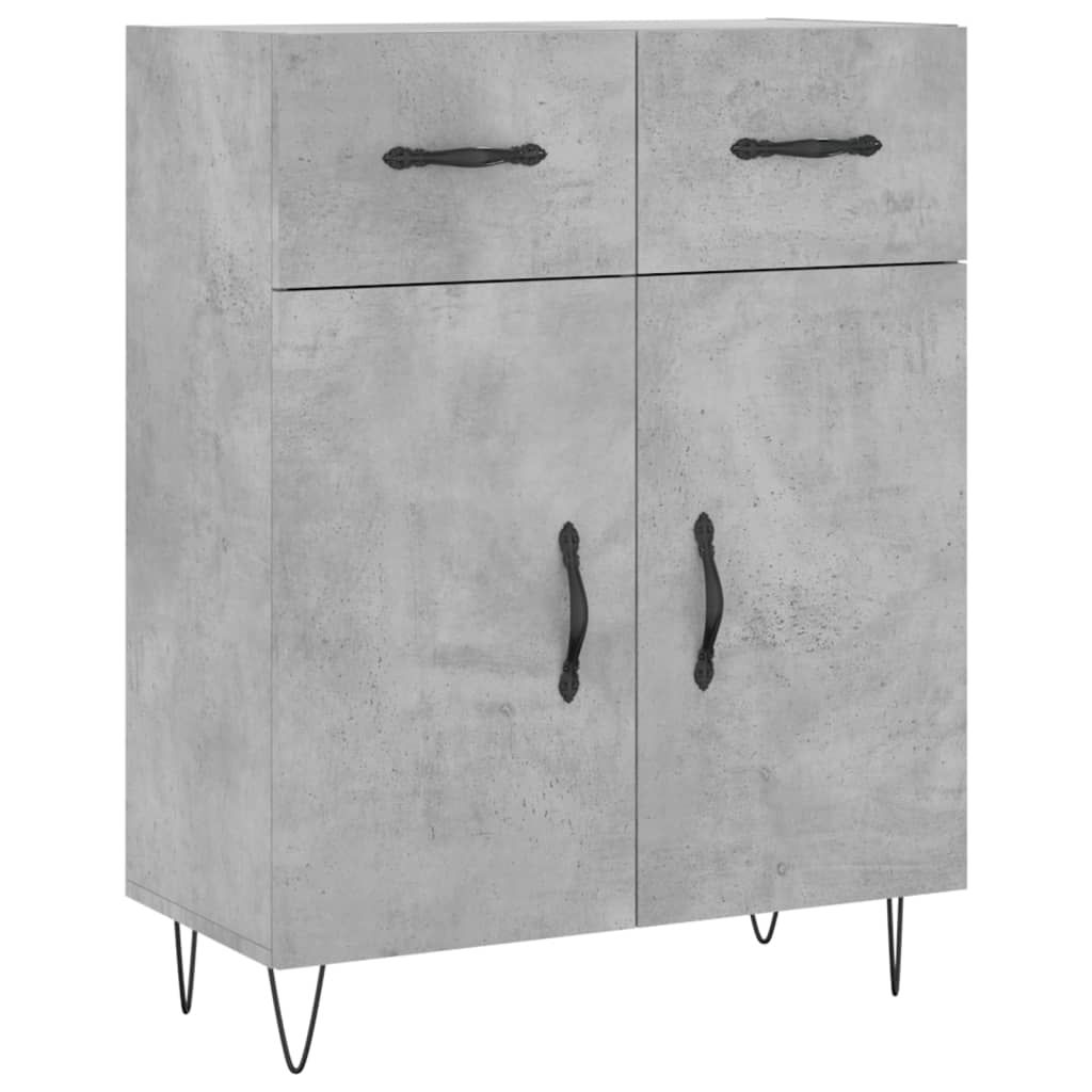 vidaXL Sideboard Betongrau 69,5x34x90 cm Holzwerkstoff