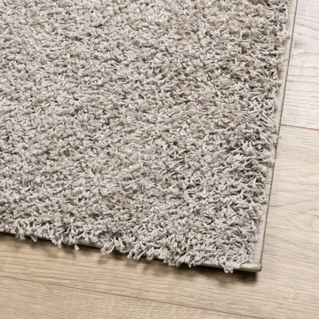 vidaXL Shaggy-Teppich PAMPLONA Hochflor Modern Beige 240x240 cm