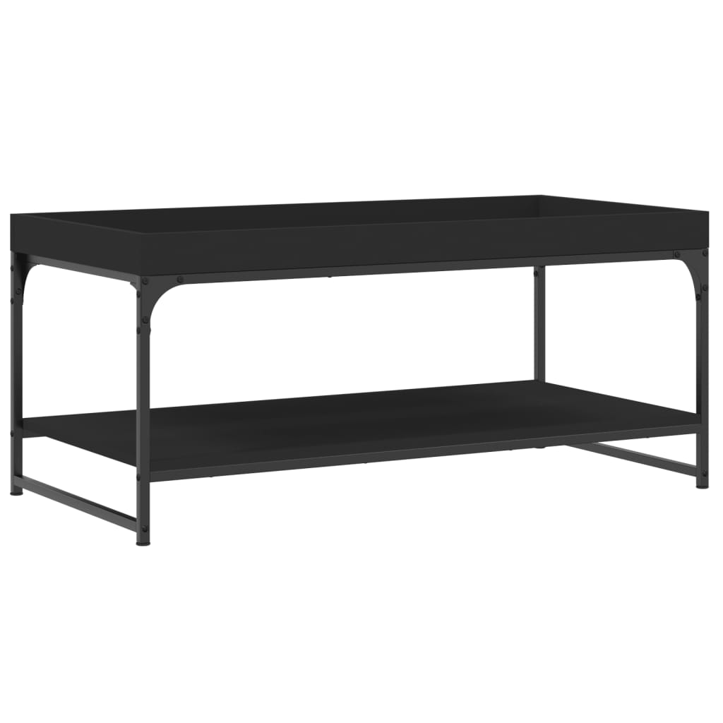 vidaXL Couchtisch Schwarz 100x49x45 cm Holzwerkstoff