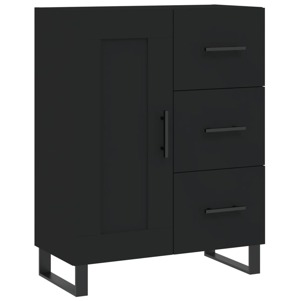 vidaXL Sideboard Schwarz 69,5x34x90 cm Holzwerkstoff