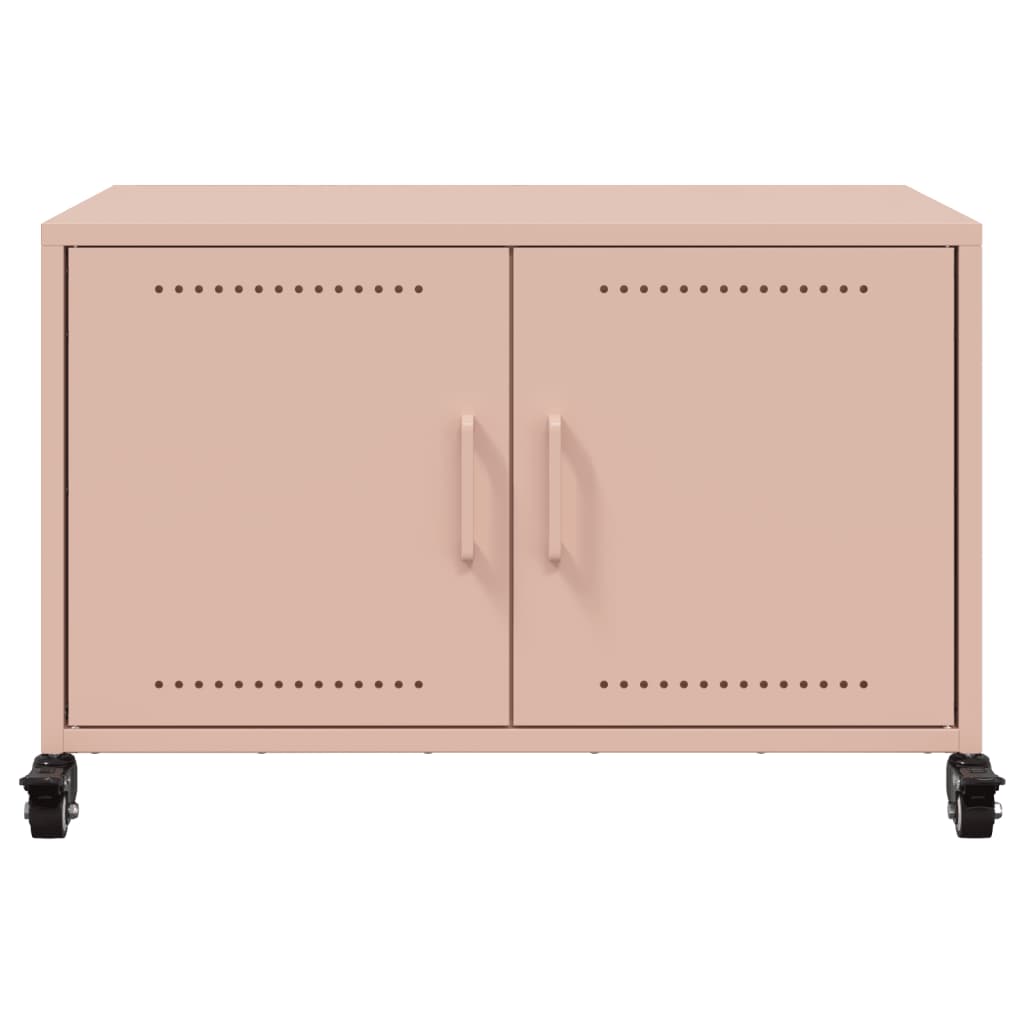 vidaXL TV-Schrank Rosa 68x39x43,5 cm Stahl