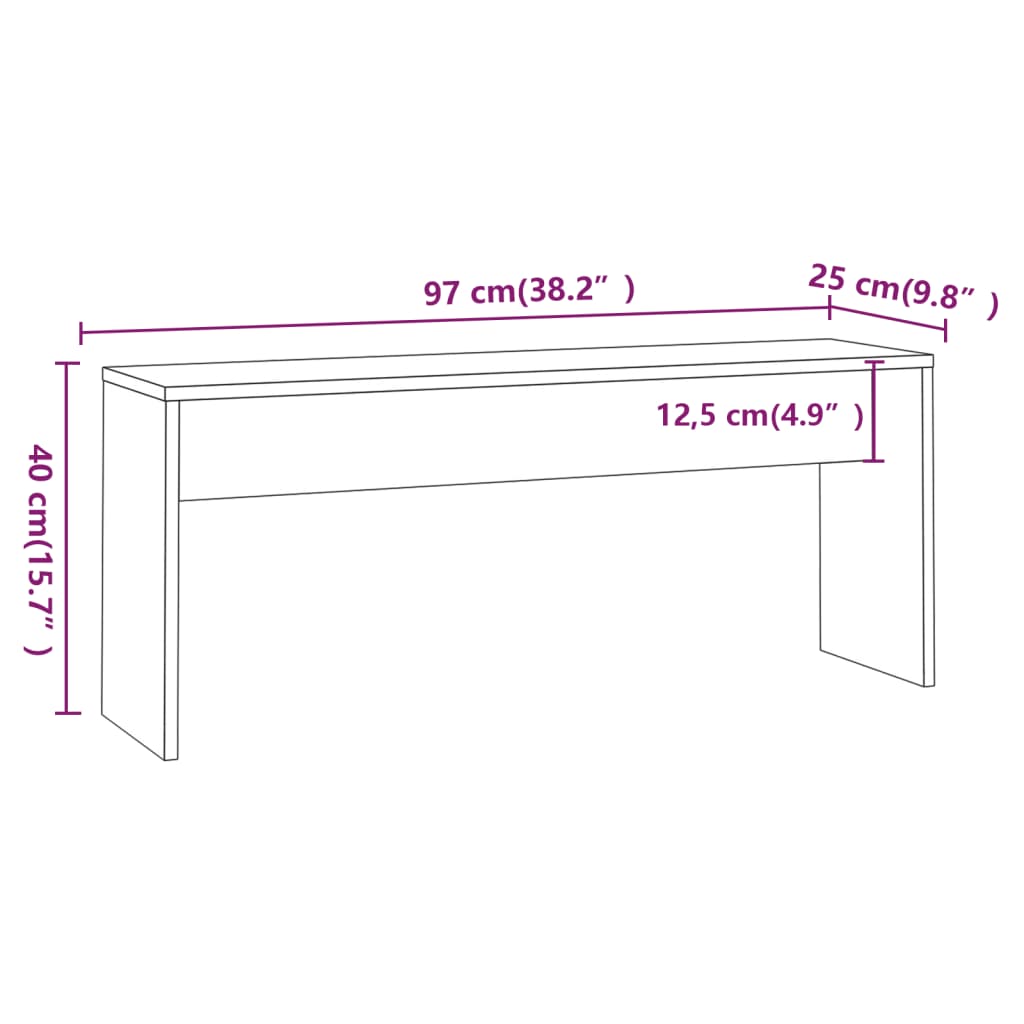 vidaXL 3-tlg. Essgruppe Braun Eiche-Optik Holzwerkstoff