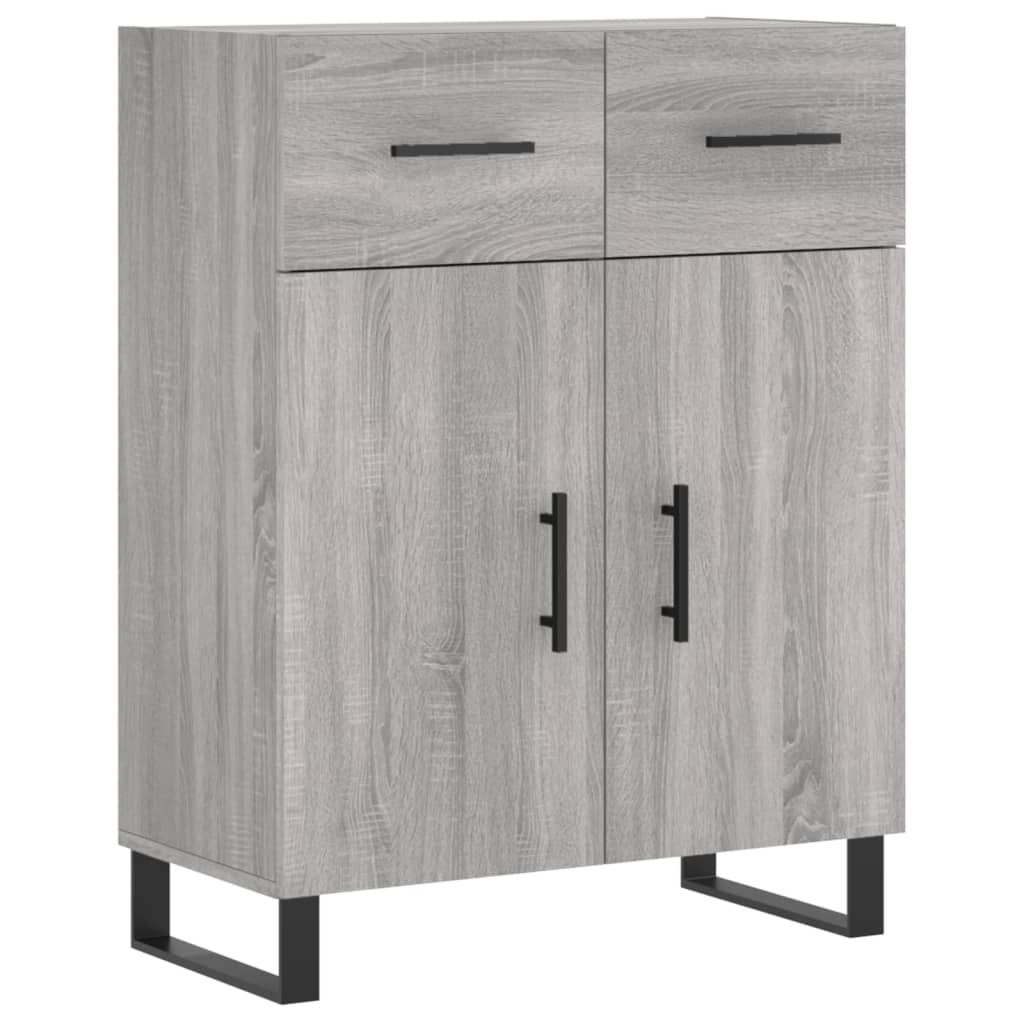 vidaXL Highboard Grau Sonoma 69,5x34x180 cm Holzwerkstoff