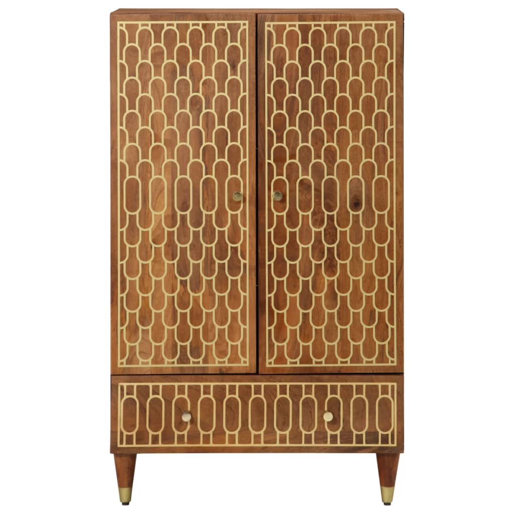 vidaXL Highboard 60x33x100 cm Massivholz Mango