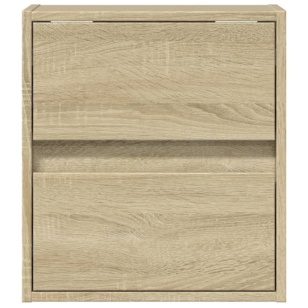 vidaXL TV-Wandschrank mit LED-Beleuchtung Sonoma 41x31x45 cm