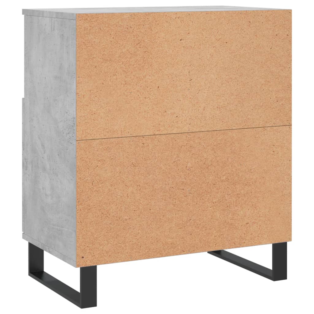 vidaXL Sideboards 2 Stk. Betongrau Holzwerkstoff