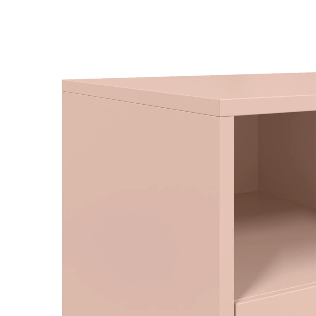 vidaXL TV-Schrank Rosa 100,5x39x43,5 cm Stahl