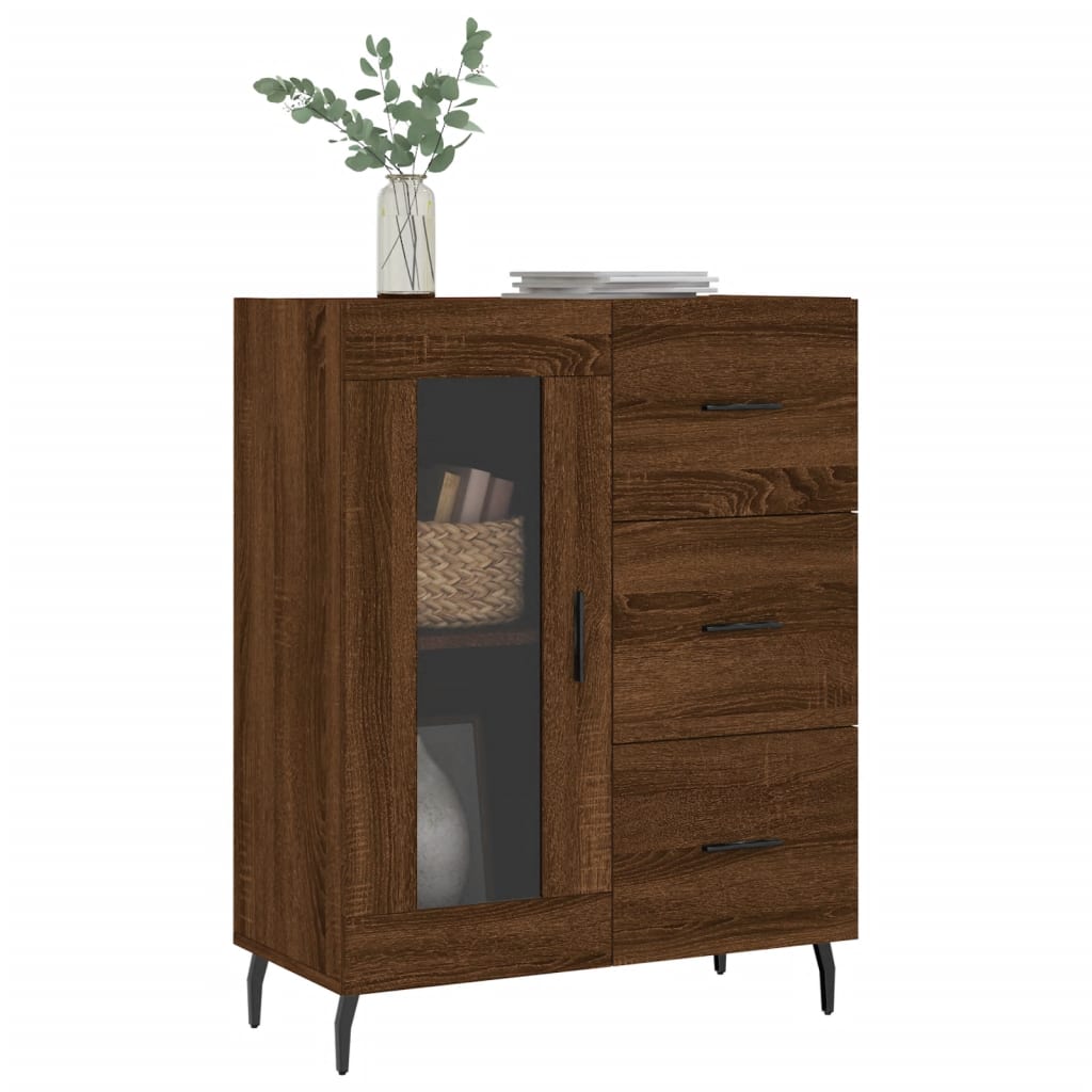 vidaXL Sideboard Braun Eichen-Optik 69,5x34x90 cm Holzwerkstoff