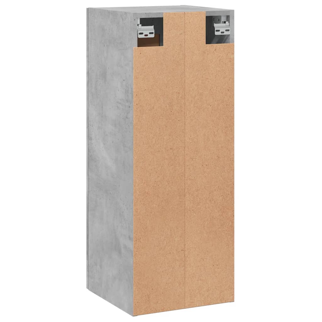 vidaXL Wandschrank Betongrau 34,5x34x90 cm Holzwerkstoff