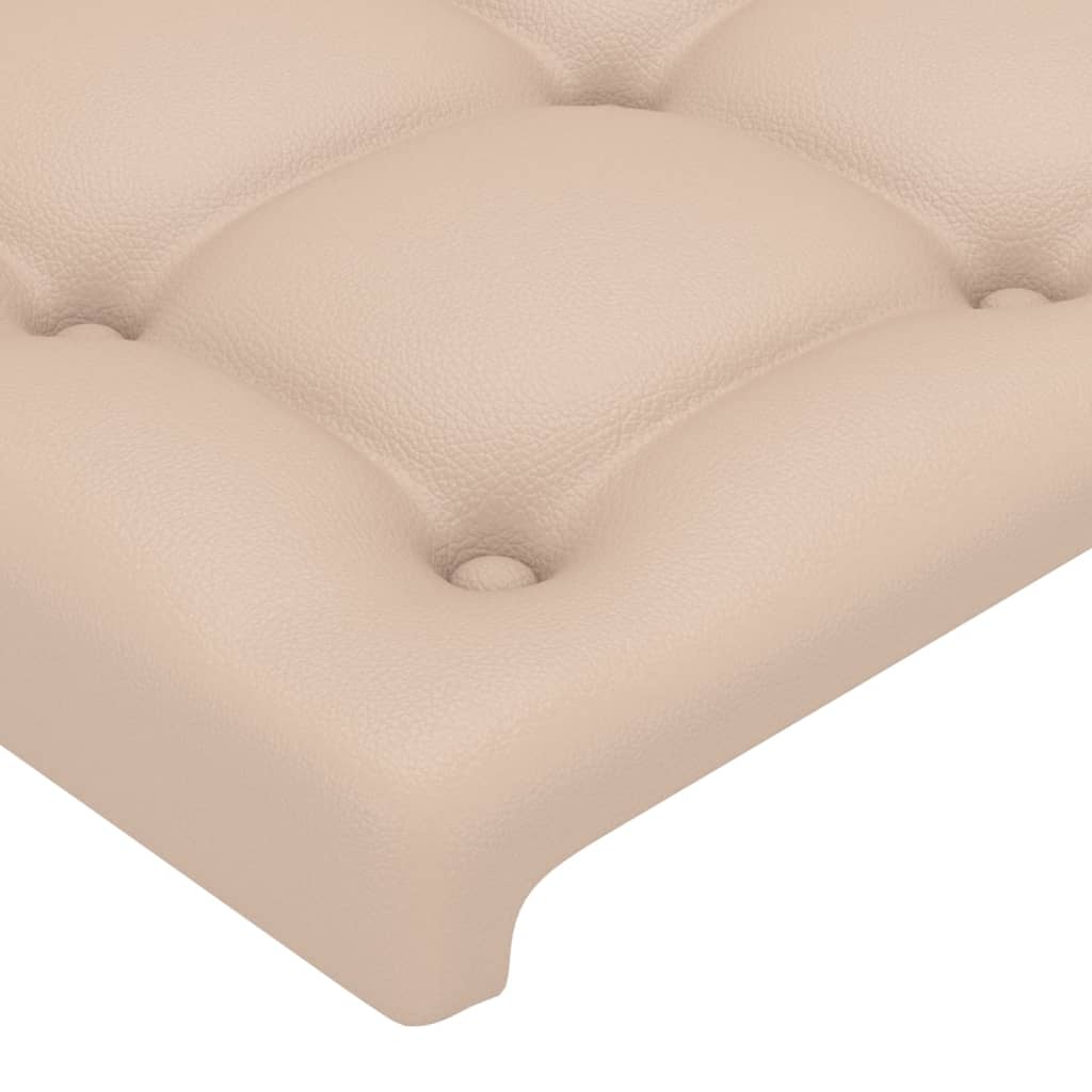 vidaXL Kopfteile 2 Stk. Cappuccino-Braun 90x5x78/88 cm Kunstleder