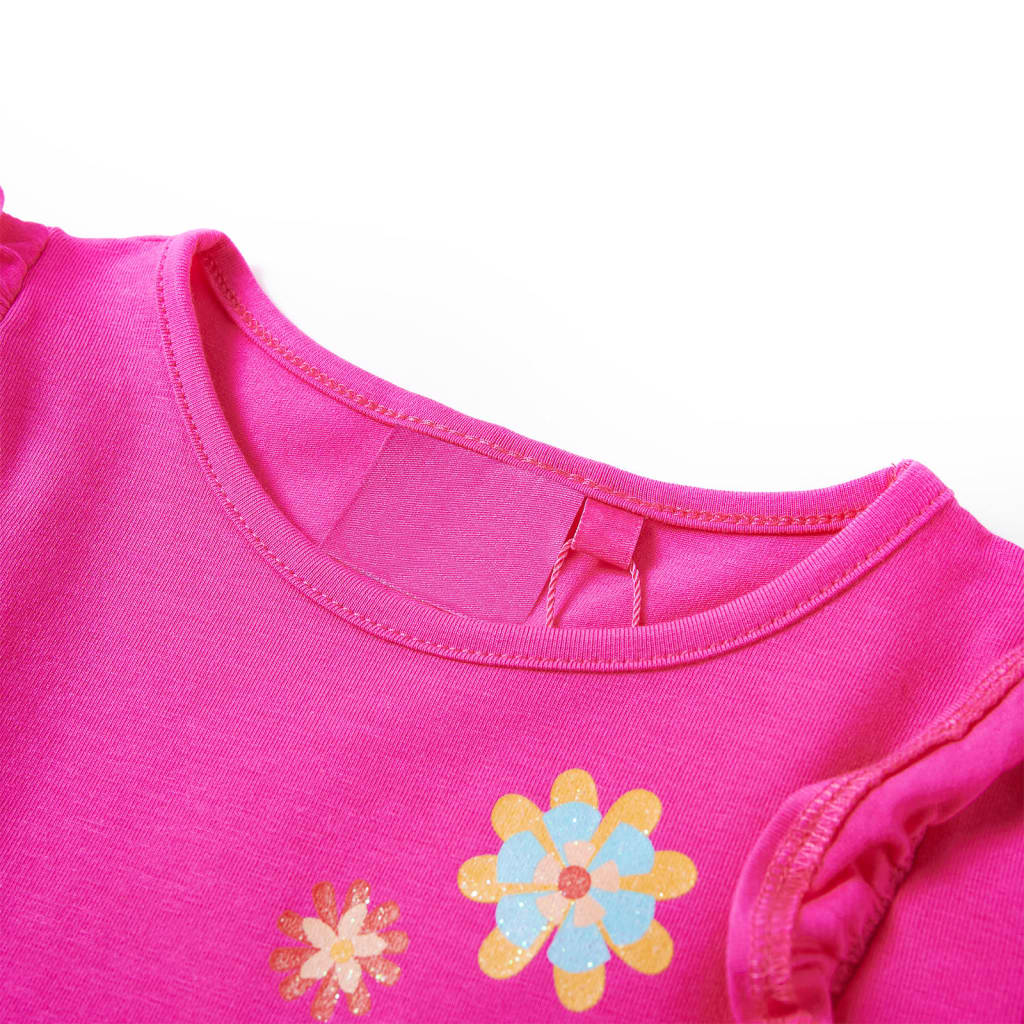 Kinder-Langarmshirt Dunkelrosa 128