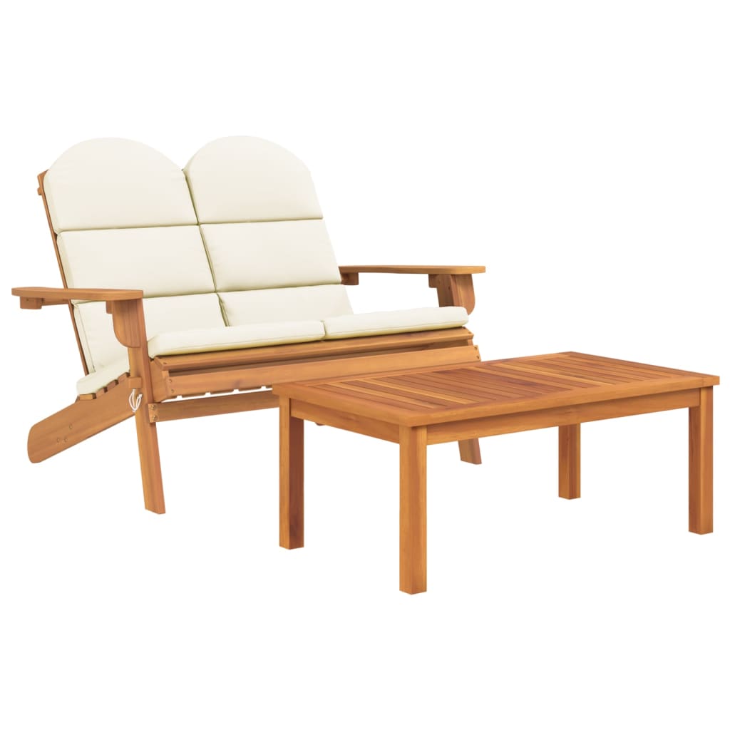 vidaXL 3-tlg. Garten-Lounge-Set Adirondack Massivholz Akazie