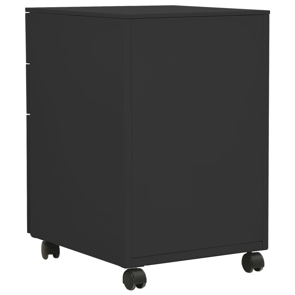 vidaXL Aktenschrank mit Rollen Anthrazit 39x45x60 cm Stahl